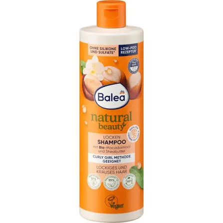 Shampooing pour cheveux bouclés Balea Beauty Essentials 400 ml